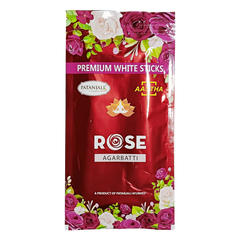Patanjali Aastha Agarbatti W Stick Rose, New,With Exquisite, Soothing & Long Lasting Aroma |110gm