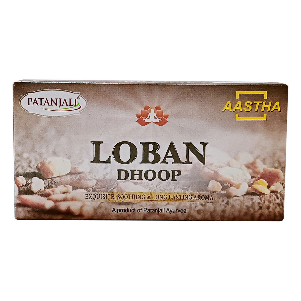 Patanjali Aastha Loban Wet Dhoop, 10 N, With Exquisite, Soothing & Long Lasting Aroma | 56gm