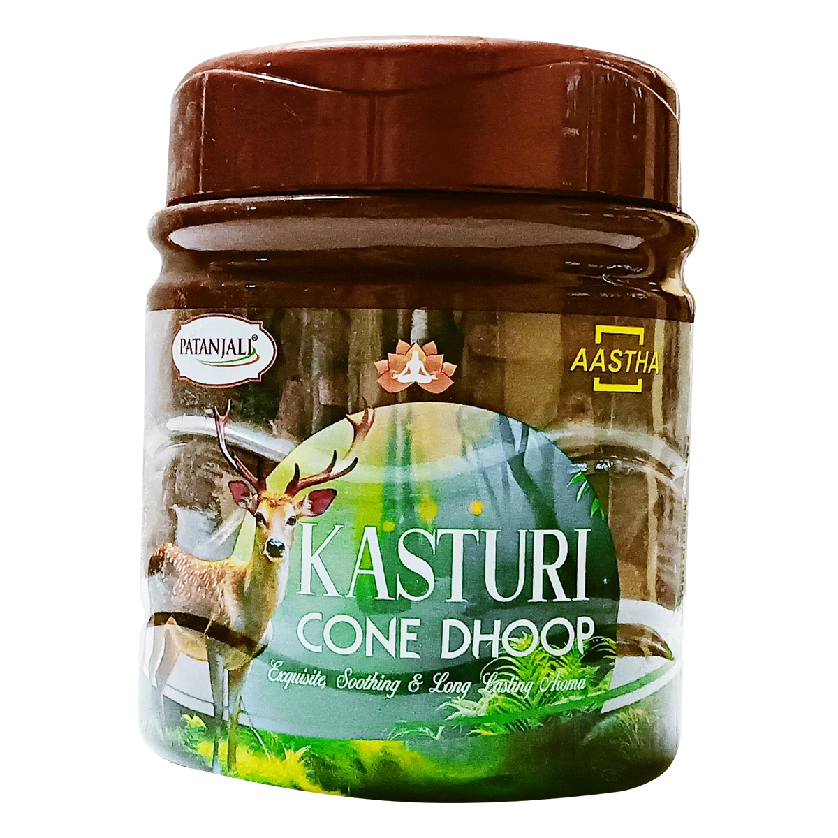 Patanjali Aastha Kasturi Cone Dhoop, With Exquisite, Soothing & Long Lasting Aroma | 200gm