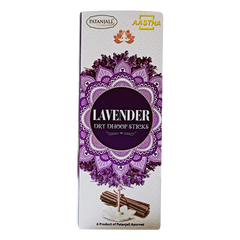 Patanjali Aastha Dry Dhoop Sticks Lavender, 8 N, With Soothing & Long Lasting Aroma | 16gm