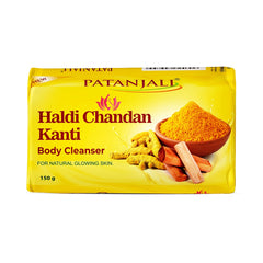 Patanjali Haldi Chandan Kanti Body Cleanser, With Growth And Improves Skin Tone, 150gm