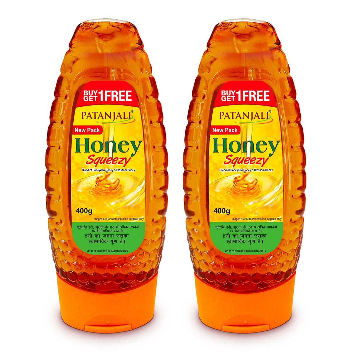 Patanjali Honey Squeeze - 400 G (1+1 Combo) 800gm