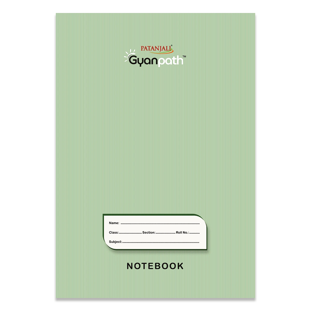 Patanjali Gyanpath Notebook (16.5x23.5 Cm) Green, 96pages Square, Pack Of 1