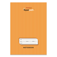 Patanjali Gyanpath Notebook (16.5x23.5 Cm) Orange 96pages Single Line, Pack Of 1
