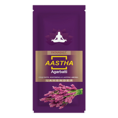 Patanjali Aastha Agarbatti Lavender, With Exquisite, Soothing & Long Lasting Aroma | 150gm