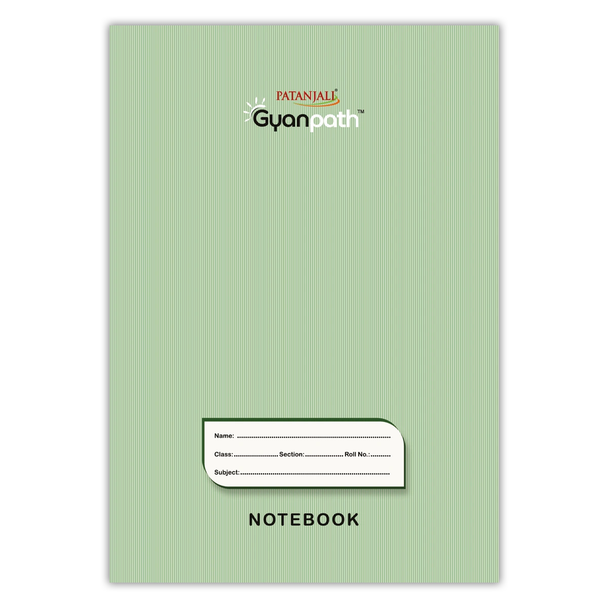 Patanjali Gyanpath Notebook (16.5x23.5 Cm) Green, 120pages Square, Pack Of 1
