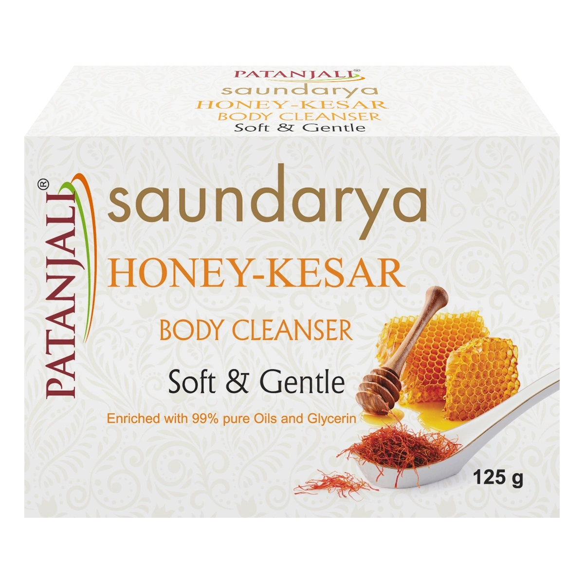 Patanjali Saundarya Honey, Kesar Body Cleanser, With Rejuvenates & Glorifies, 125gm