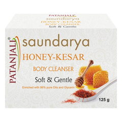 Patanjali Saundarya Honey, Kesar Body Cleanser, With Rejuvenates & Glorifies, 125gm