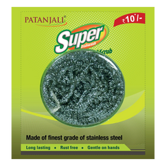Patanjali Super Steel Scrub, With Long Lasting, 11gm