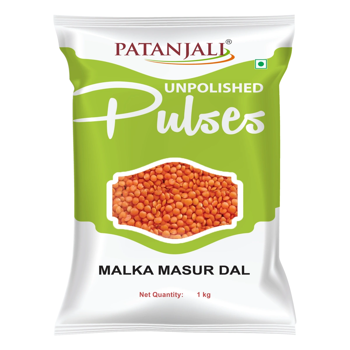 Patanjali Unpolished Malka Masur Dal 1kg