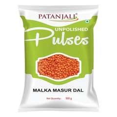 Patanjali Unpolished Malka Masur Dal 500gm