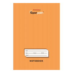 Patanjali Gyanpath Notebook (16.5x23.5 Cm) Orange, 120pages Single Line, Pack Of 1