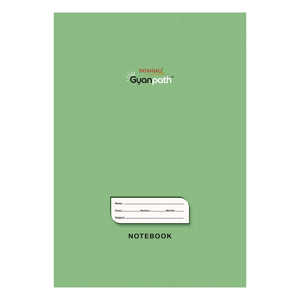 Patanjali A4 Gyanpath Notebook (29.7x21 Cm) Green, 140pages Single Line, Pack Of 1