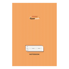 Patanjali A4 Gyanpath Notebook (29.7x21 Cm) Orange 140pages Single Line, Pack Of 1
