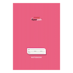 Patanjali A4 Gyanpath Notebook (29.7x21 Cm) Pink, 172pages Single Line, Pack Of 1