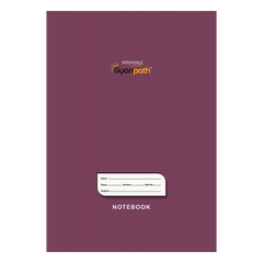 Patanjali A4 Gyanpath Notebook (29.7x21cm) Purple, 172pages Single Line, Pack Of 1