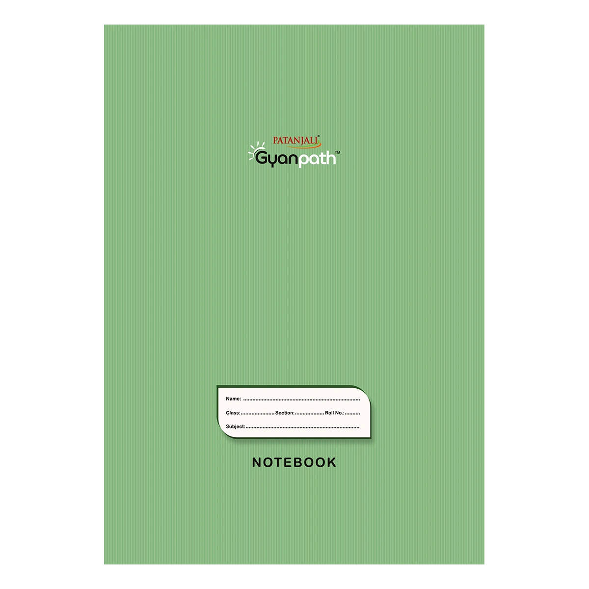 Patanjali A4 Gyanpath Notebook (29.7x21 Cm) Green, 172pages Single Line, Pack Of 1