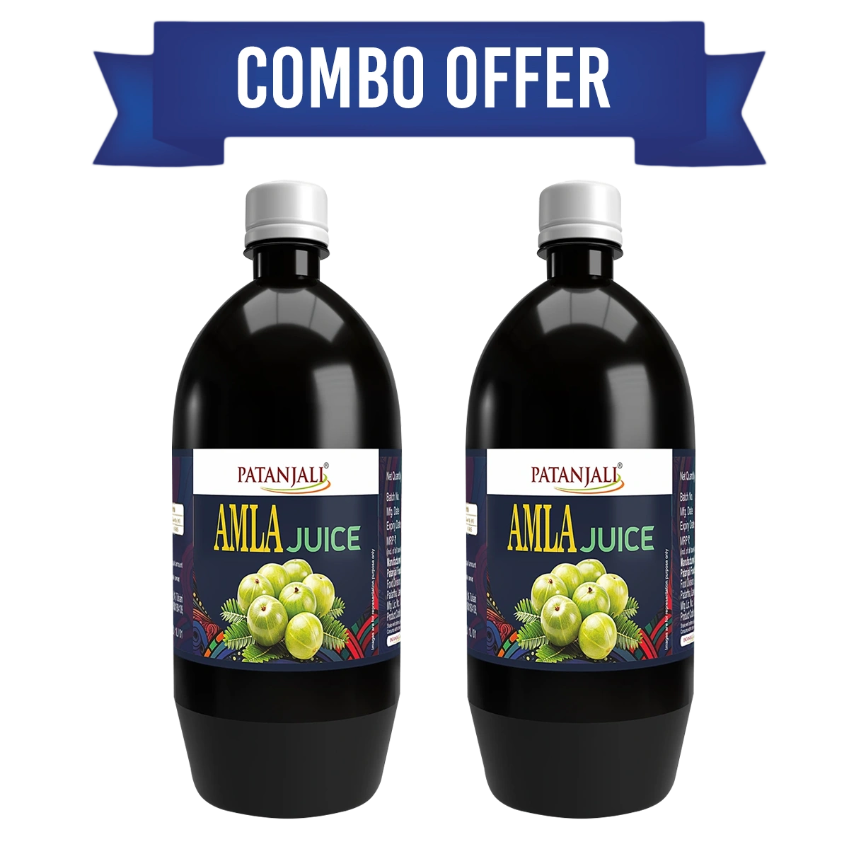 Patanjali Combo Amla Juice, With Maintaining A Healthy Immune System 1l (Pack Of 2), 2liter