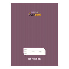 Patanjali Gyanpath Notebook (18x24 Cm) Purple, 140pages 3 In 1, Pack Of 1