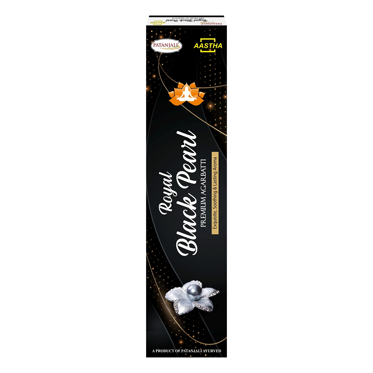 Patanjali Aastha Royal Black Pearl Agarbatti, With Soothing & Long Lasting | 16gm