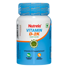 Patanjali Nutrela Vit D2k Natural Tab Vanilla (60n), With A Delicious Vanilla Flavour, 8gm
