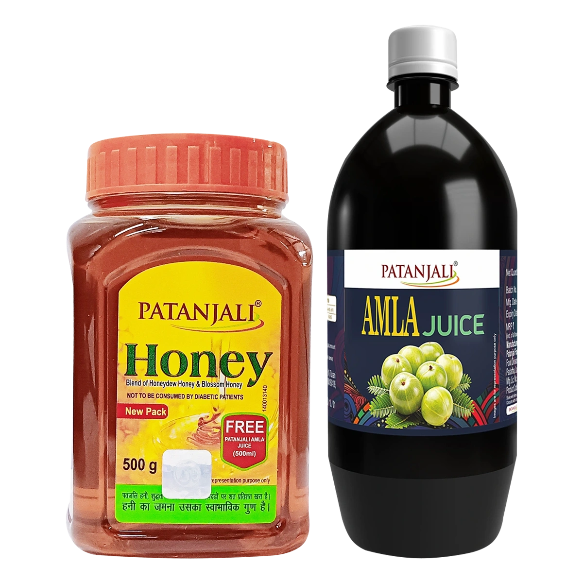 Patanjali Honey 500g - Free Amla Juice 500ml