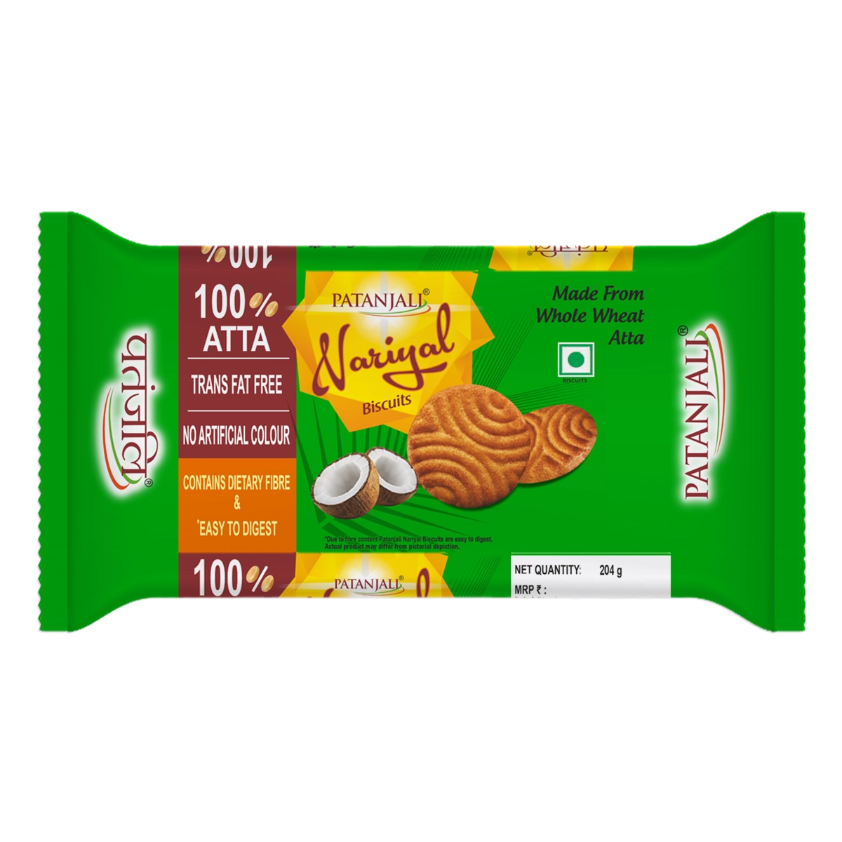 Patanjali Nariyal Biscuits 204gm