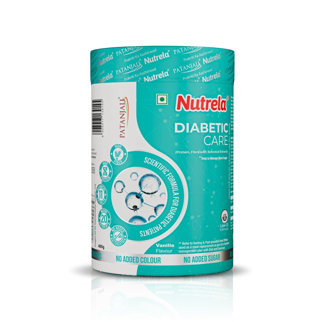 Patanjali Nutrela Diabetic Care, With High Fiber, High Protein, 400gm