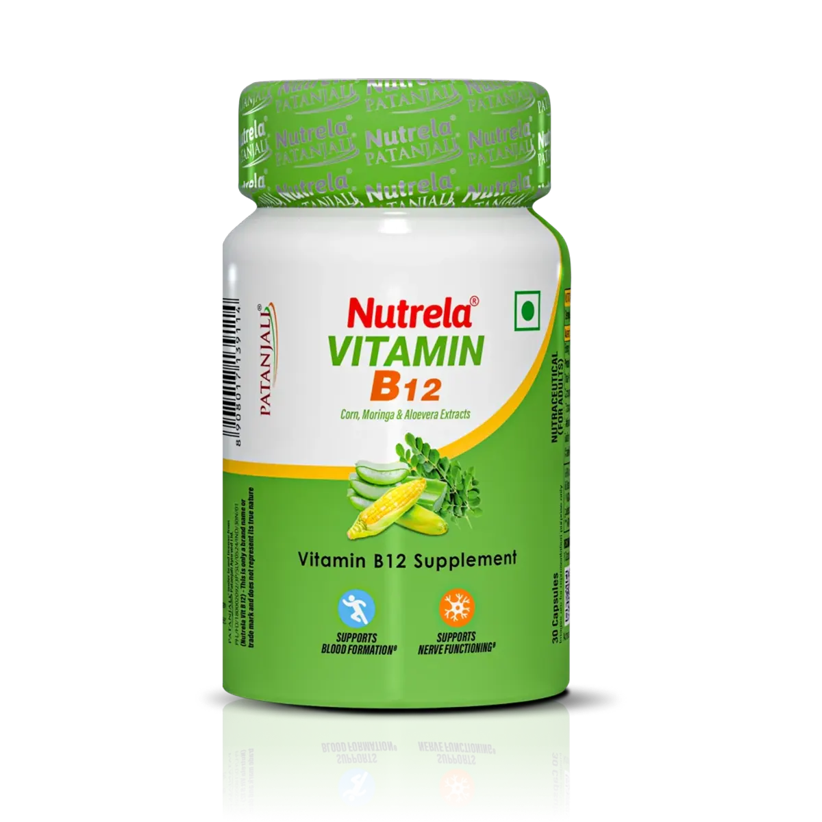 Patanjali Nutrela Vit B12 Natural, With Provides 100% Rda Of Vitamin B12, 10.5gm