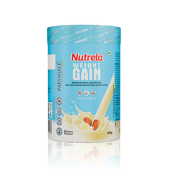 Patanjali Nutrela Weight Gain Powder, With Suitable For Vegetarians & Non-Vegetarians, 500gm