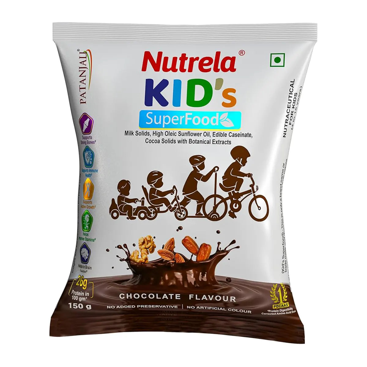 Patanjali Nutrela Kid'S Superfood Print Laminate, With Bone & Teeth Strength, 150gm