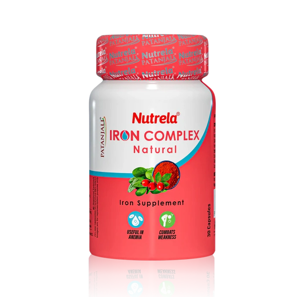 Patanjali Nutrela Iron Complex Natural Capsule, 10.5gm, Pack Of 1