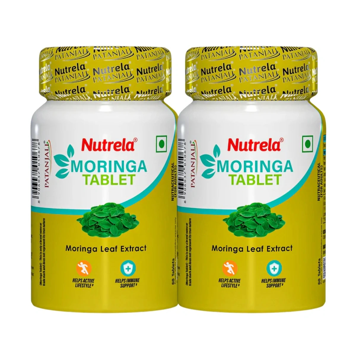 Patanjali Combo Pat. Nutrela Moringa Tablets (Pack Of 2), With Rich In Antioxidants, 60gm