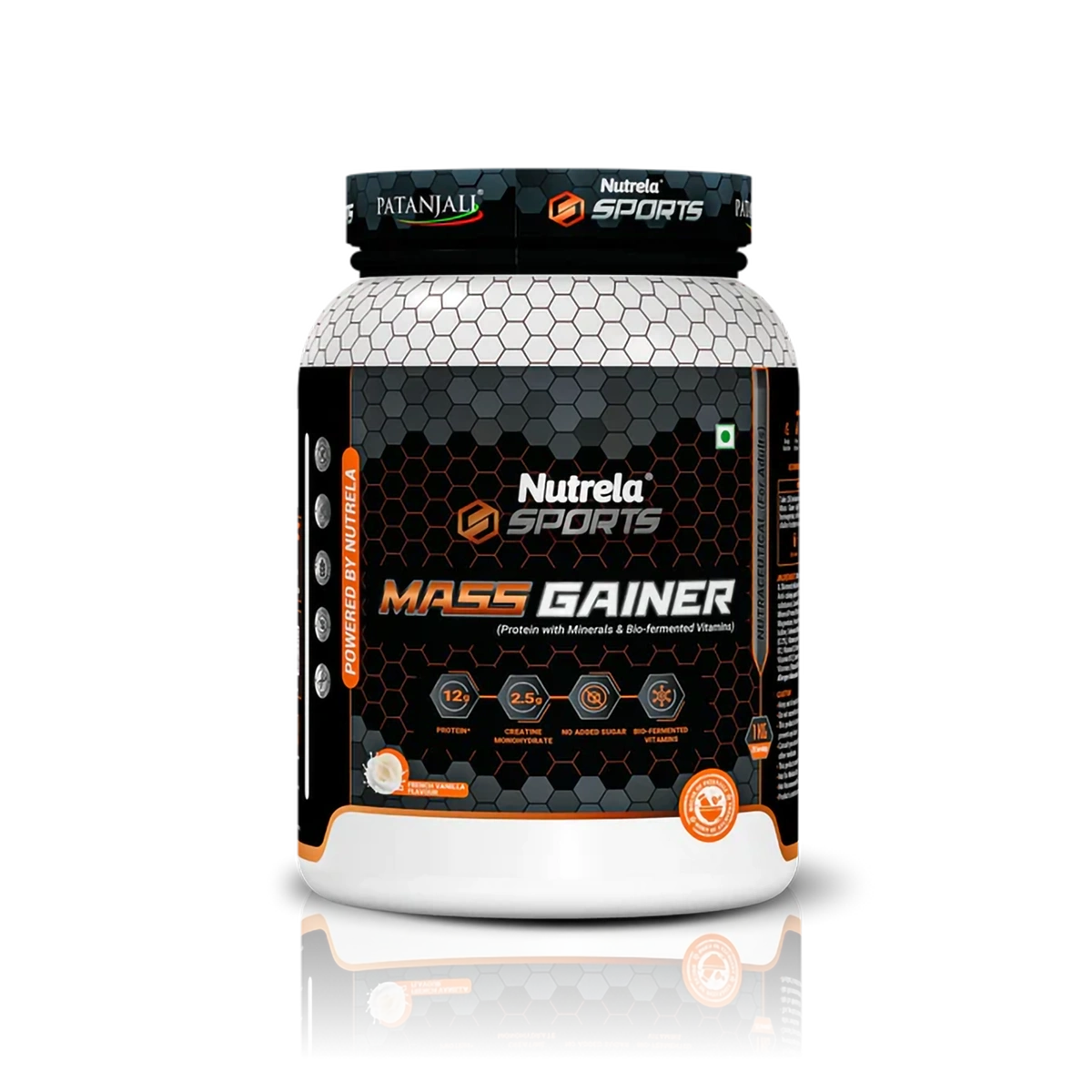 Patanjali Nutrela Sports Mass Gainer (Frvan-Ice), With High-Quality Protein Blend, 1kg
