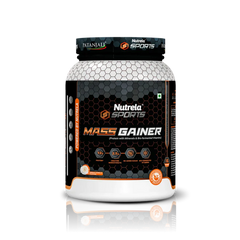 Patanjali Nutrela Sports Mass Gainer (Frvan-Ice), With High-Quality Protein Blend, 1kg