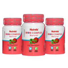 Patanjali Nutrela Iron Complex Natural Capsule (Pack Of 3), With Useful In Anemia, 31.5gm