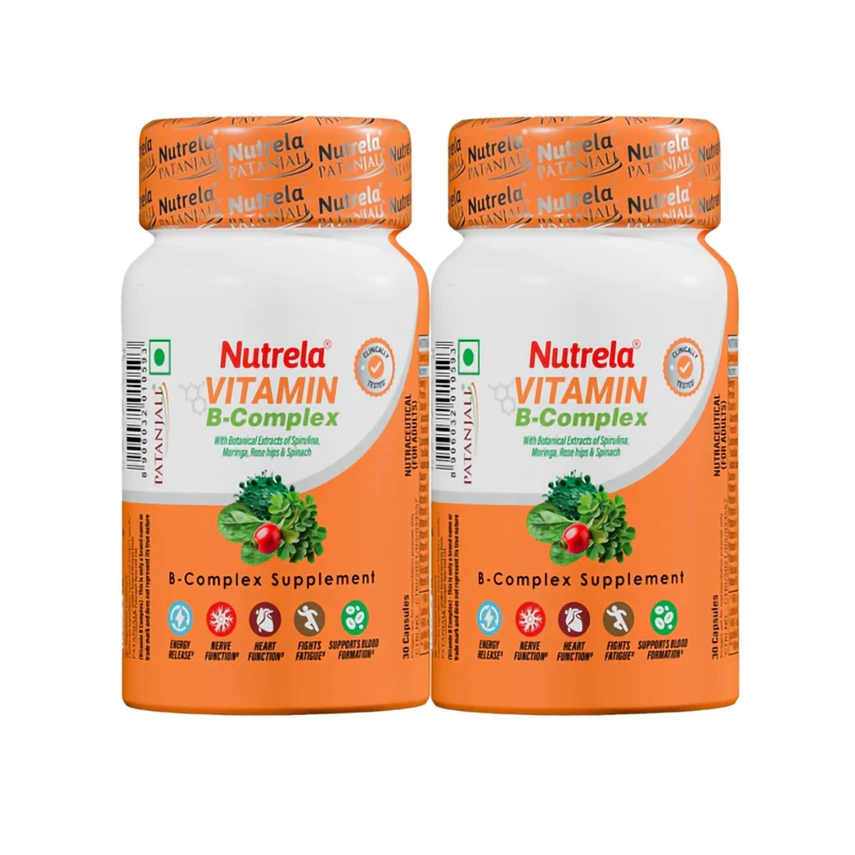 Patanjali Combo Patanjali Nutrela Vitamin B-Complex- (Pack Of 2), With Energy Booster, 42gm