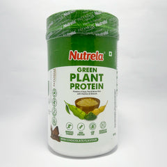 Patanjali Nutrela Green Plant Protein Chocolate Flavour, With Minerals And 10 Vitamins, 500gm