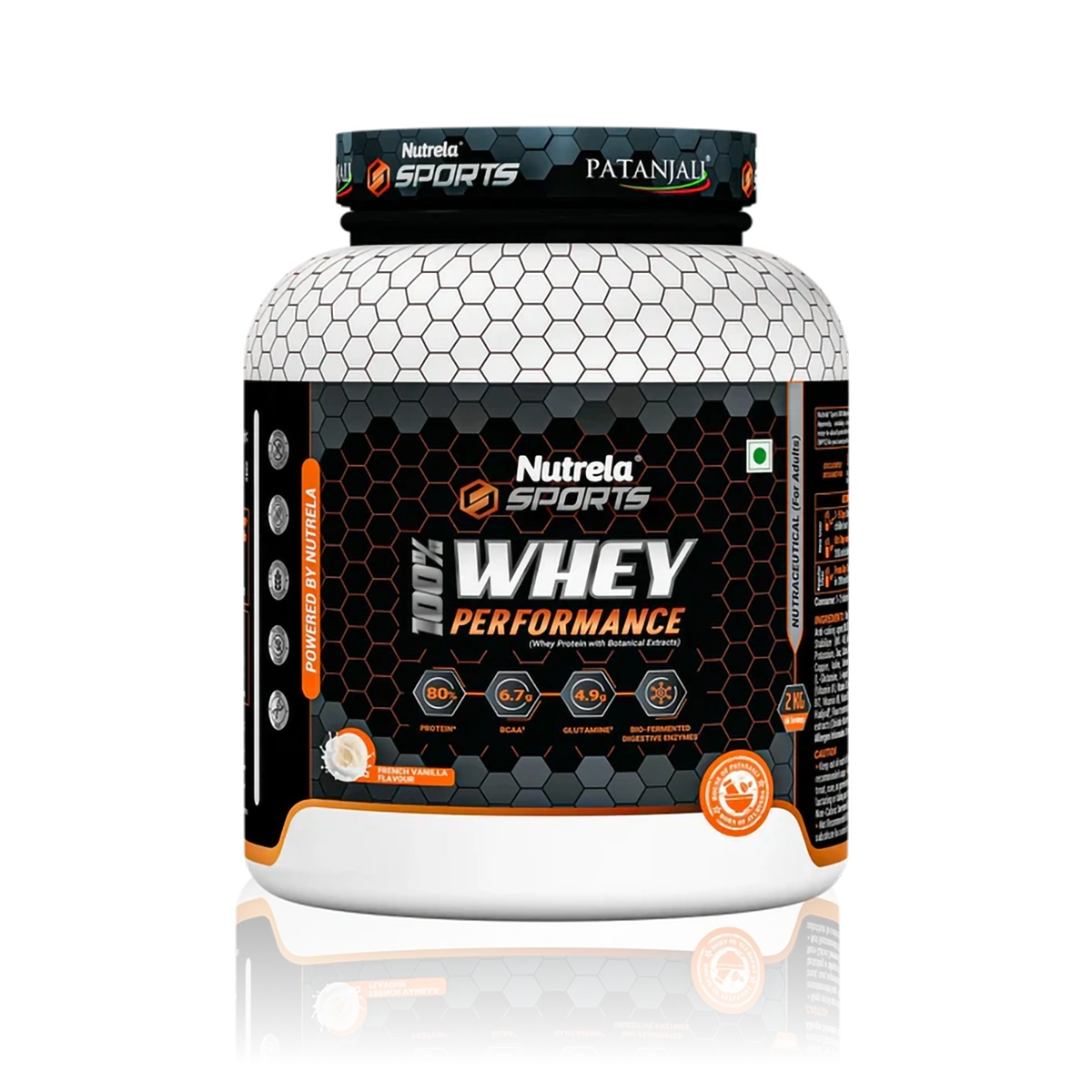 Patanjali Nutrela Sports Whey Performance (French Vanilla), With Vitamins, 2kg