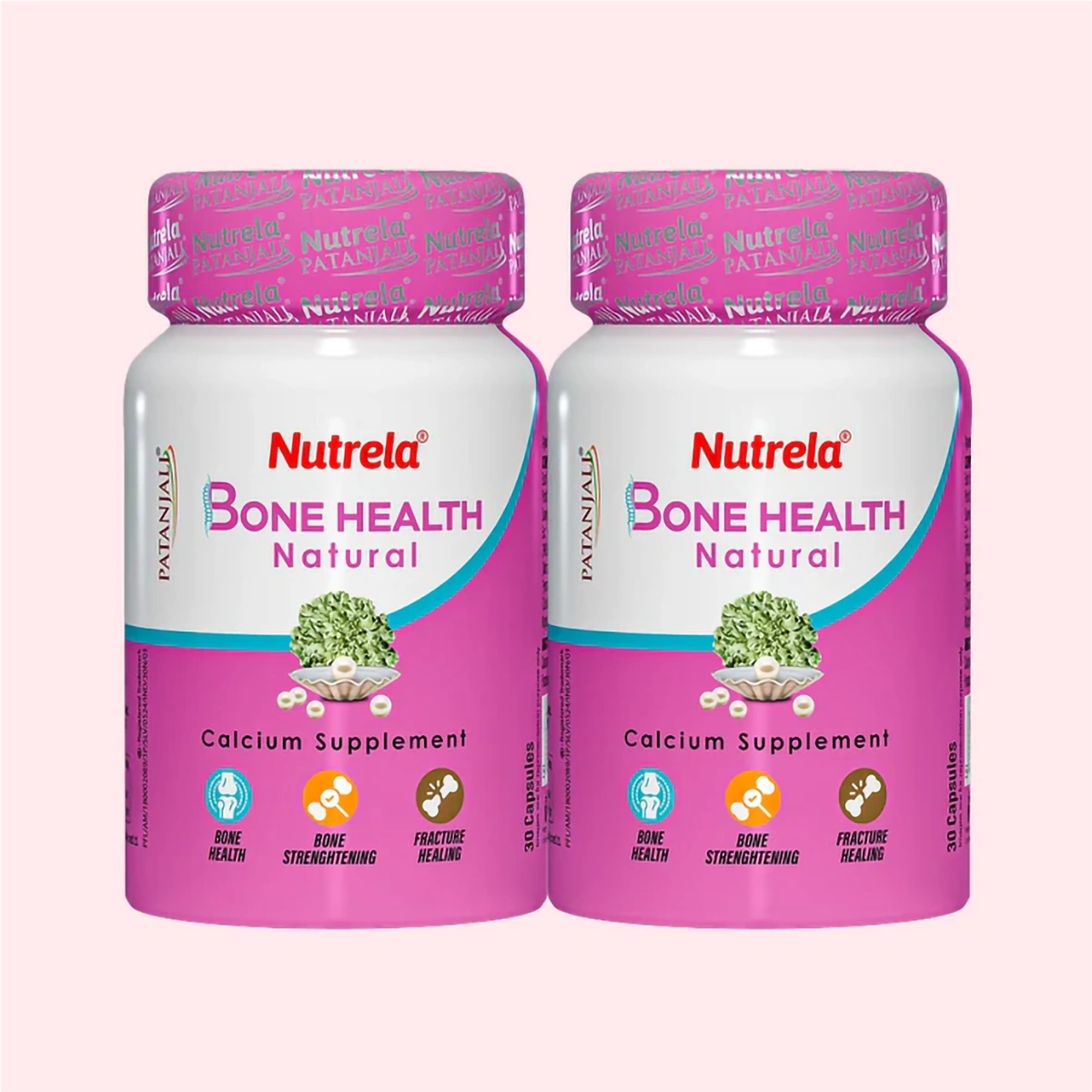 Patanjali Nutrela Bone Health Natural Calcium Supplement (Pack Of 2), With Bone Health, 30gm