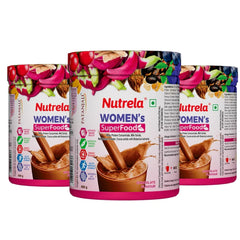 Patanjali Nutrela Women Superfood Chocolate Flavor 400g (Pack Of 3), With Supports Immune Health