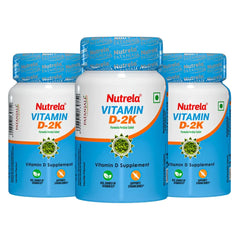 Patanjali Nutrela Vitamin D2k Natural 60 Chewable Tablets For Men & Women Vanilla Flavor, 24gm