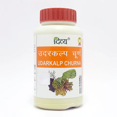 Patanjali Divya Udarkalp Churna, With Mulethi, Revand Chini, Sounf, Sanay, | 100gm, Pack Of 1