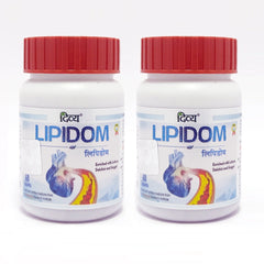 Patanjali Combo Divya Lipidom Tablet 60 Each Pack Of 2,With Arjun, Lehsun, Dalchini, Guggul, 82gm
