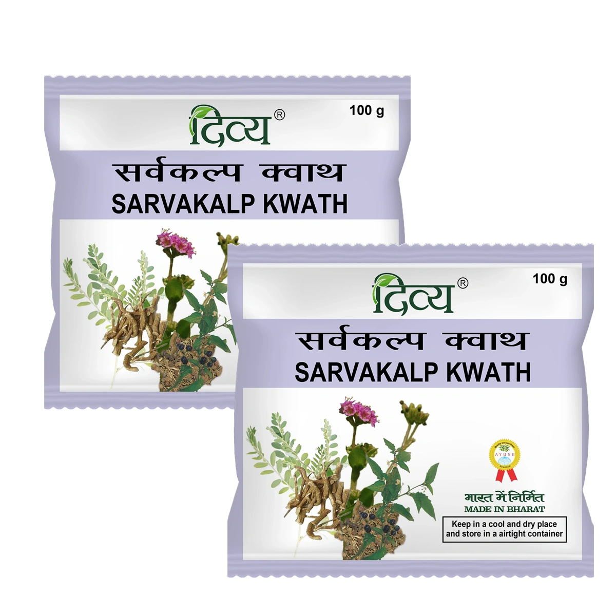 Patanjali Combo Divya Sarvakalp Kwath 100gm Each Pack Of 2, With Punarnava, Bhumi Amla, Makoy