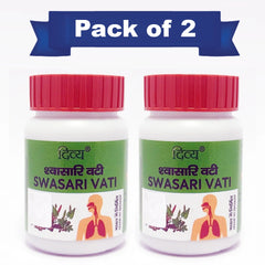 Patanjali Combo Divya Swasari Vati 80 Tab, Pack Of 2, With Mulethi, Kakdasingi, Rudanti, 88gm