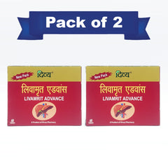 Patanjali Combo Divya Livamrit Advance 6 Each Pack Of 2, With Bhumi Amla, Makoy, Daru Haldi, 82gm