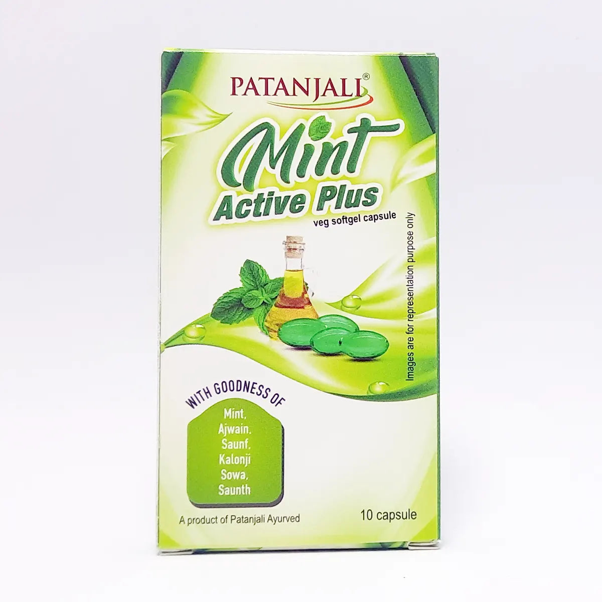 Patanjali Mint Active Plus-10 N 1 Capsule Once In A Day (Children Below 12 Years Of Age) 6gm