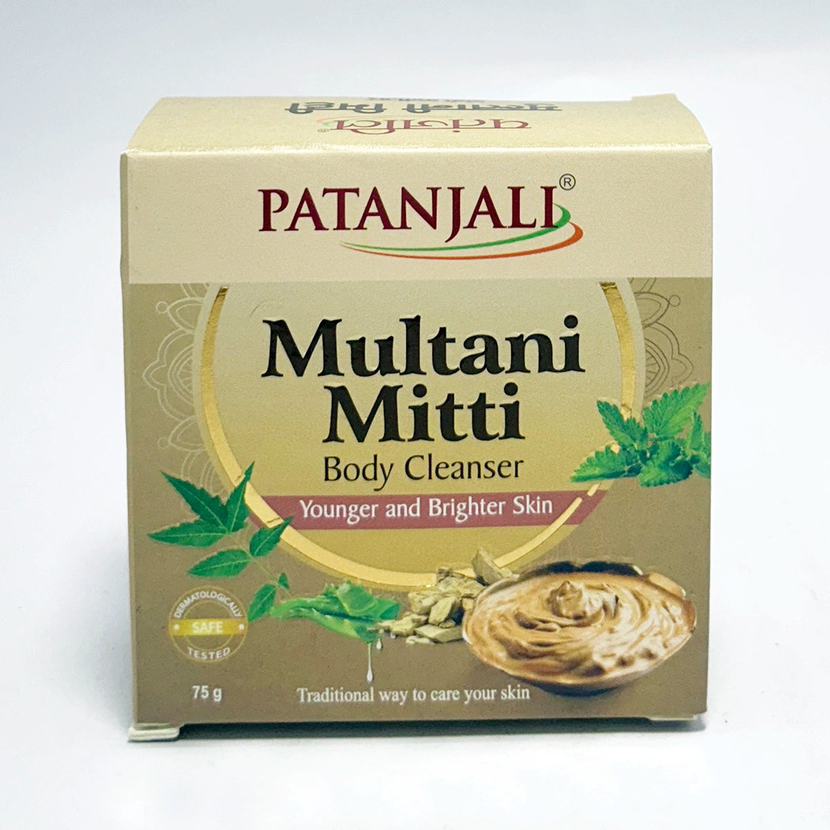 Patanjali Multani Mitti Body Cleanser, With Removing Dryness And Roughness Of Skin, 75gm