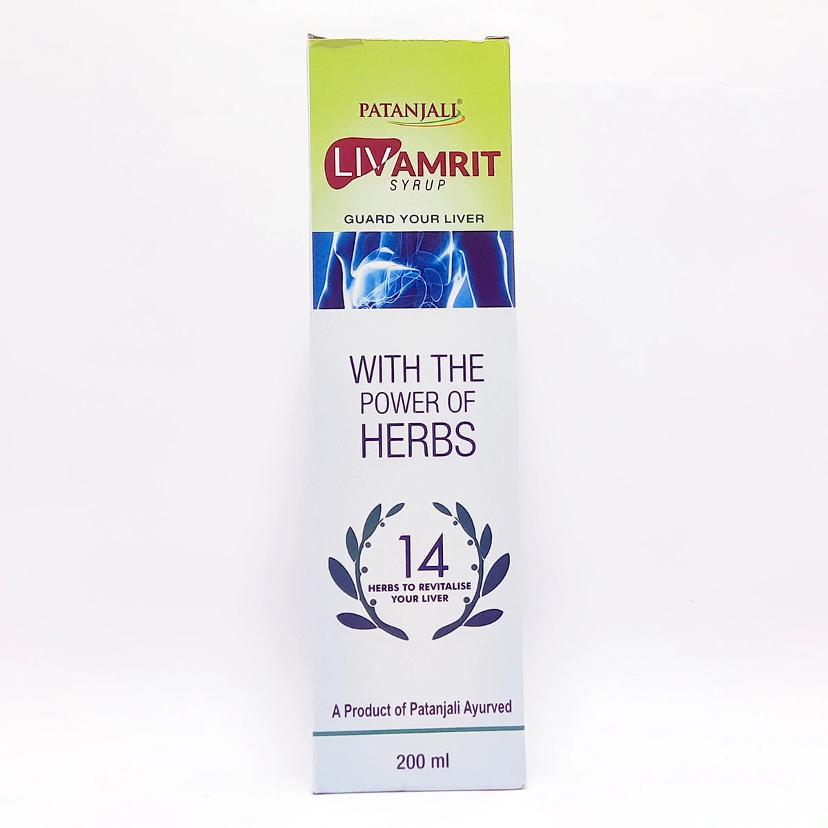 Patanjali Livamrit Syrup, Extracts Bhumi Amla, Punarnava, Bhringraj, Makoy, Arjun | 200ml